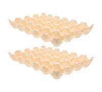 FOMIYES 2pcs Egg Container Egg Holder Tray Pp Material Compact Design with Groove and Stackable Grids Fits into Refrigerator Organizer