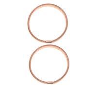 FOMIYES 2pcs Elastic Rose Gold Upper Arm Bracelets for Men Alloy Spring Armband Sleeve Garters Lightweight Comfortable Fit for Fashion and Work Wear