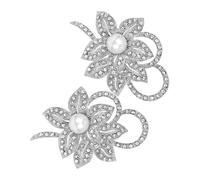 FOMIYES 2pcs Elegant Flower Brooch for Women Scarf Clips for Parties Weddings and Special Occasions for Adding Sophisticated Touch to Your Outfits