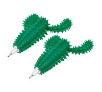 FOMIYES 2pcs Ergonomic Diamond Art Dotting Pens for Painting, Deep Green Cactus Shape Drill Tools, Portable Small Beads Painting and Nail Art Pen Set for DIY Craft and Manicure