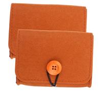 FOMIYES 2pcs Essential Oil Storage Bag Felt Pouch Holder for Aromatherapy Small Bottles Portable Travel Case Organizer for Essential Oils