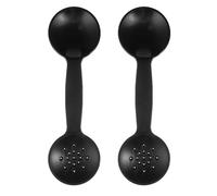 FOMIYES 2pcs Eye Occluder for Vision Test Black Plastic Eye Shield for Optometry Exams Supplies and Optometry Use