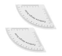 FOMIYES 2pcs Eyebrow Drawing Aid Ruler Pvc Shaping Measurement Tool for Precise Brow Design Makeup Mapping