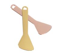 FOMIYES 2Pcs Face Makeup Spoons Eye Cream Scoop Beauty Spatulas Safe Smooth Surface for Eye Skin Care Practical Design in Golden and Rose Gold Colors