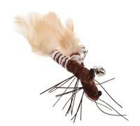 FOMIYES 2pcs Feather Cat Toys Kitten Wand Attachment Cat Teaser Replacement Insect Kitten Plaything for Indoor