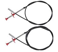 FOMIYES 2pcs Flexible Plumbing Dredging Tools with Bendable Elastic Hooks for Toilet and Sink Drain Cleaning Hair and Residue Removal in Bathroom and Kitchen Pipelines