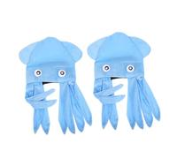 FOMIYES 2pcs Funny Octopus Hat Headgear For Kids Adults Crazy Hats Ocean Animal Hat Costume Headwear For Halloween Birthday Party Favors