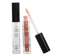 FOMIYES 2pcs Glitter Liquid Eyeshadow Eyeliner Sparkling Shimmer Metallic Eye Glitter Sequins Glue for Korean Makeup Crystal Mermaid Looks