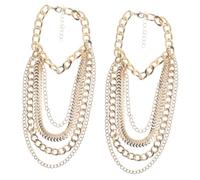 FOMIYES 2pcs Gold High Heel Chain Anklets Fashion Shoe Chain Jewelry for Women Stylish Ankle Accessories for Parties Beach Travel and Dinner Events
