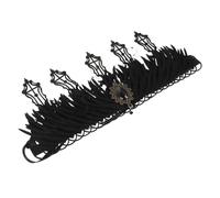 FOMIYES 2pcs Gothic Tiara Wedding Headpiece Vintage Queen Hair Accessory for Cosplay Costume Party Retro Tiara Headband for Women