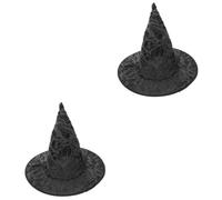 FOMIYES 2pcs Halloween Broken Hole Witch Hat Lightweight Cosplay Prop for Adults Teens for Parties Costumes Fun Halloween Photo Prop