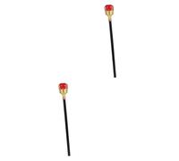 FOMIYES 2pcs Halloween King Wand Prop for Cosplay Role Play Decorative Cane for Costume Parties Lightweight Scepter for Halloween Fun