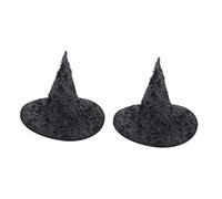 FOMIYES 2pcs Halloween Witch Hat with Broken Holes Lightweight Cosplay Prop for Parties and Masquerades Accessory for Halloween Carnival and Themed Events