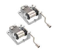 FOMIYES 2pcs Hand Crank Music Box Mechanisms Metal Eight Tone Musical Box Movement Set for DIY Craft Projects and Making for S Educational