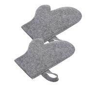 FOMIYES 2Pcs Heat Resistant Bathing Gloves Exfoliating Body Scrubbing Felt Gloves Comfortable Sauna Spa Dead Skin Removers for Deep Cleaning Compact Lightweight