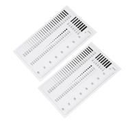 FOMIYES 2pcs High Precision Defect Detection Chart and Line Width Gauge Ruler for Point Defects, Scratches, Cracks Measurement Tool for Industrial Inspection