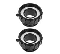 FOMIYES 2pcs IBC Tote Thread Adapter 63mm Fine Female to 60mm Coarse Male Thread Water Tank Hose Connector for Schuetz Valves and IBC Tank Outlet Fittings Suitable for Garden Irrigation