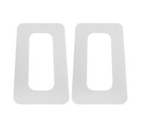 FOMIYES 2PCS Inflatable Paddleboard Fin Base Sticker Protective Tape for SUP Surfing Paddle Board Tail Fin Replacement Accessories with Light Grey Edge Patch