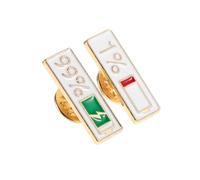 FOMIYES 2pcs Japanese Style Electricity Quantity Brooch Pins for Shirts Sweaters Cute Couple Matching Enamel Lapel Badges with Expression Symbol Unique Vintage Decoration Accessories