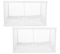 FOMIYES 2pcs Large Aquarium Breeding Box with Partition and Suction Cups Plastic Fish Tank Divider for Fish Hatchery and Isolation and Fry Separation Random Style