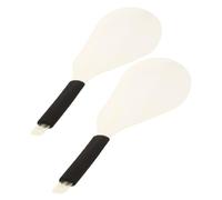 FOMIYES 2pcs Lightweight Haircut Facial Mask with Ergonomic Handle for Barbershop Hair Spray Protection Plastic Hair Stylist Shield Cover to Safeguard Makeup During Hairdressing