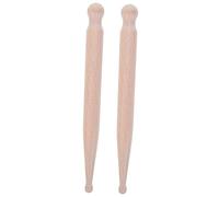 FOMIYES 2pcs Manual Massager Sticks Solid Wood Body Muscle Roller for Neck Shoulder Deep Tissue Trigger Point Cane Portable Massage Tool for Office Home Use