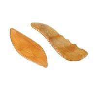FOMIYES 2pcs Massage Tools Face Gua Sha Scraping Board Therapy Massager Smooth Edges and Safe Nature Jade