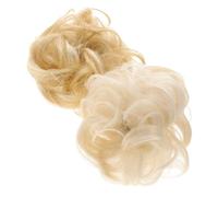 FOMIYES 2pcs Messy Bun Hair Piece Curly Synthetic Ponytail Hair Extensions for Women Bun Tie Fake Extensions