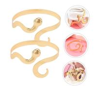 FOMIYES 2Pcs Metal Snake Arm Cuff Bracelet Punk Upper Arm Band for Women Open Design Armlet Bangle Jewelry Stylish Egyptian-inspired Accessories for Parties and Daily Wear