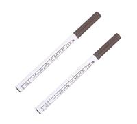 FOMIYES 2pcs Micro Fork Tip Eyebrow Pencil Chestnut Quick Drying Sweat Makeup Pen for Natural Microblading Eyebrows with Highly Pigmented Formula