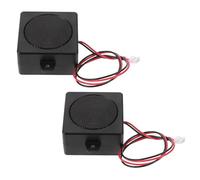 FOMIYES 2pcs Mini Speaker Micro Speaker 5w 4ohm Single Cavity Black Plastic Metal Lightweight Versatile Compatibility for Advertising Display