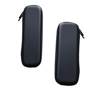 FOMIYES 2Pcs Multi-Function Makeup Brush Storage Bag Large and Small Portable Dustproof Makeup Pouch with Spacious Capacity for Travel and Daily Cosmetic Organization Black