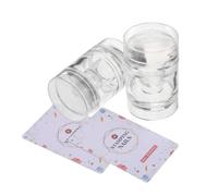 FOMIYES 2pcs Nail Art Print Stamp Tool Silicone Heads Soft Stamping Jelly Manicure Tool for DIY Decor French Tip Stamp Supplies Nail Transfer Printing Steel Plate