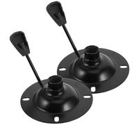 FOMIYES 2pcs Office Chair Swivel Base Plates Metal Replacement Chair Swivel Control Plates 2mm Thick 10x10cm Accessory