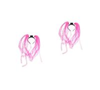 FOMIYES 2pcs Optic Led Flashing Headband Neon Hair Headband for Women Crazy Hair for Parties Random Color
