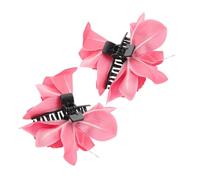 FOMIYES 2PCS Orchid Flower Hair Clips for Women Non Slip Claw Hairpins with Elegant Floral Decoration Durable Lightweight Accessories for Weddings Parties Beach and Everyday Wear