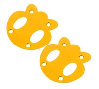FOMIYES 2pcs Panda Shaped Skateboard Anti Sinking Gaskets Aluminum Alloy Deck Protectors Universal Compatibility Stylish Playful Design for Street Skateboarding Beginners and Advanced
