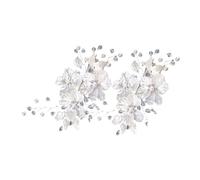 FOMIYES 2pcs Pearl Flower Hair Comb Wedding Hair Accessories for Bride Bridesmaids Decorative