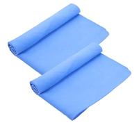 FOMIYES 2pcs Pet Shower Towels for Dogs and Cats Blue Pva Quick Drying Bath Towels Super Absorbent Soft for Pet Grooming and Bathing