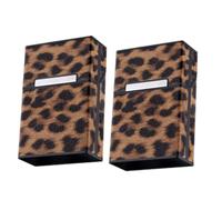 FOMIYES 2pcs Portable Cigarette Case Protective Shell for Cigarettes Flip Cover Design for Smoking Box The Go
