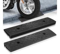 FOMIYES 2Pcs Portable Kerb Curb Ramp 3cm High Threshold Ramp are Suitable for Cars,Motorcycles,Wheelchairs and Mobility Scooters, Providing A Smooth Transition over Thresholds(19.5"×5.1"×1.2")