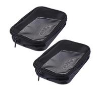 FOMIYES 2pcs Portable Mesh Toiletry Bags Travel Cosmetic Organizer Pouches Small Wash Bags for Makeup and Personal Items Lightweight Durable Storage for Business Trips and Gifts