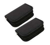 FOMIYES 2pcs Portable Pu Storage Pouches for Glucose and Toiletries Durable Organizer Bags with Smooth Zipper for Convenient Travel and Everyday Use