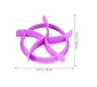 FOMIYES 2pcs Purple Bread Press Baking Mould Set, and Oval Plastic Dough Embossing Cutters for Home Bakery Pastry Cake Decorating Tools