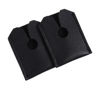 FOMIYES 2Pcs Razor Head Sleeve Razor Head Protective Cover 2.20X1.73X0.12In Artificial Leather Protective Cover Extends Lifespan Travel Use
