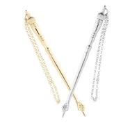 FOMIYES 2pcs Reading Pointer for Adults Jewish Ceremonies Scripture Study Precise Text Navigation Tool Gold Silver Finger Accessory for Torah Reading and Bar Mitzvah Gifts