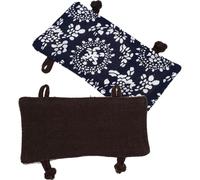 FOMIYES 2pcs Reversible Tea Kettle Handle Covers, Heat-Insulation Fabric Pot Handle Protectors for Copper, Iron, Silver Kettles, Kitchen Pot Grip Sleeves for Cooking and Hot Beverage