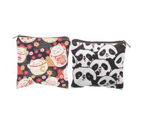 FOMIYES 2pcs Sanitary Pad Pouch for Teen Girls Cute Storage Bag for School Travel Lightweight Feminine Product Holder for Period Supplies Organizing Essentials
