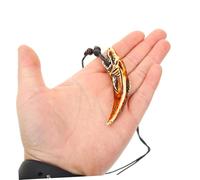 FOMIYES 2pcs Shark Tooth Pendant Necklace for Men Imitation Wolf Fang Design in Men S Jewelry for Parties Clubs and Casual Wear Unique Cool Style Accessory
