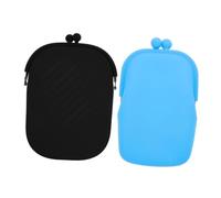 FOMIYES 2pcs Silicone Coin Purse Silicone Change Purse Cubic Wallet Coin Bag Money Pouch Pouch Change for Lady Silicon Wallet Mini Bag Silica Gel